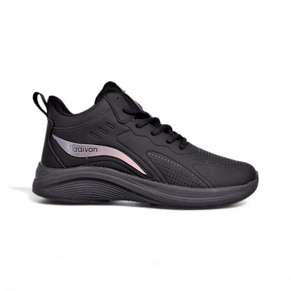 SPT492 Adivon Black Sports Sneaker – Sleek Comfort & All-Day Support
