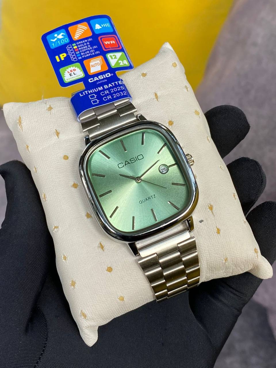 CASIO SQUARE UNISEX DATE DISPLAY WATER RESISTANT BATTERY POWERED CASIO BRANDED BOX ENQUIRIES