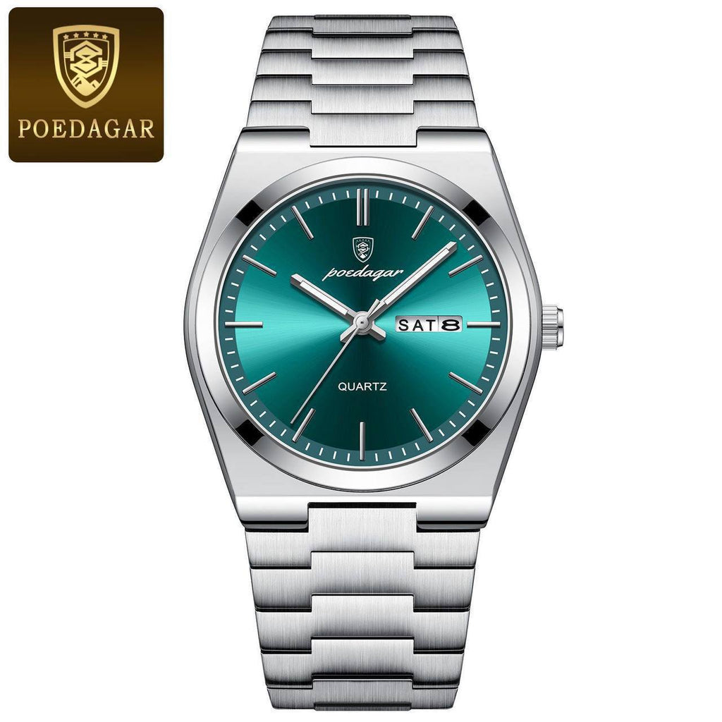 POEDAGAR GENTS WATCH DAY AND DATE DISPLAY STRONG LUMINOUS 3ATM WATERPROOF ENQUIRIES
