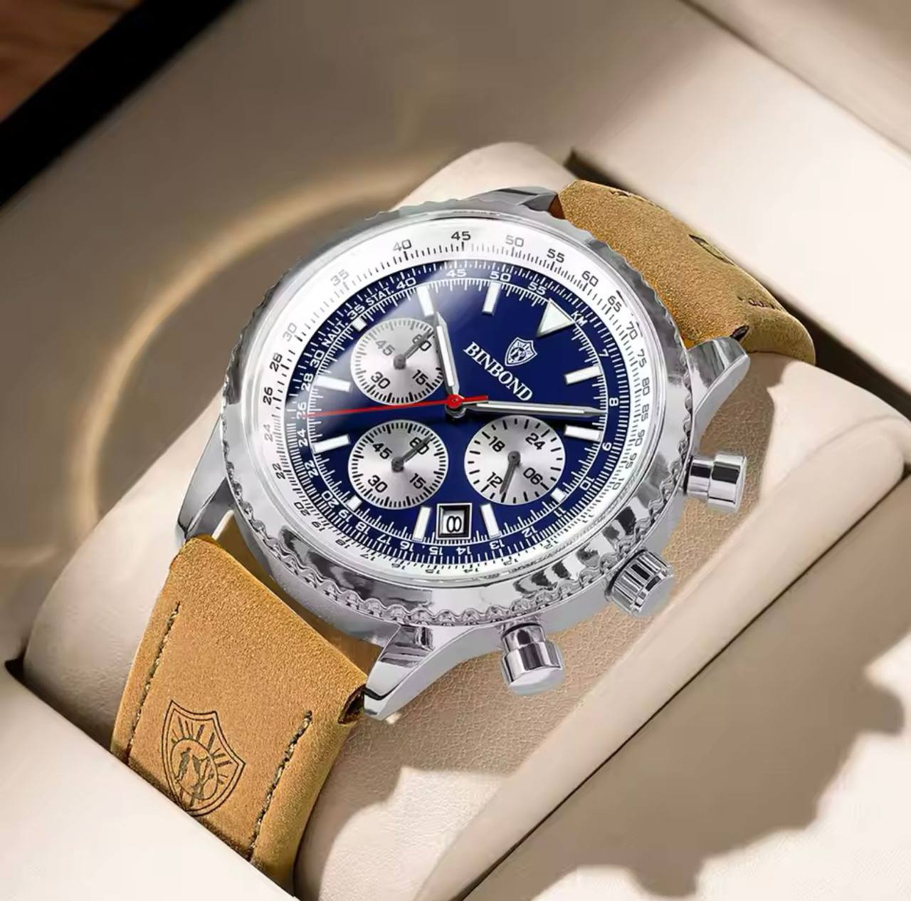 BINBOND LADIES WATER RESISTANT BATTERY POWERED NON FADE STEEL POLISH AND ENQUIRIES