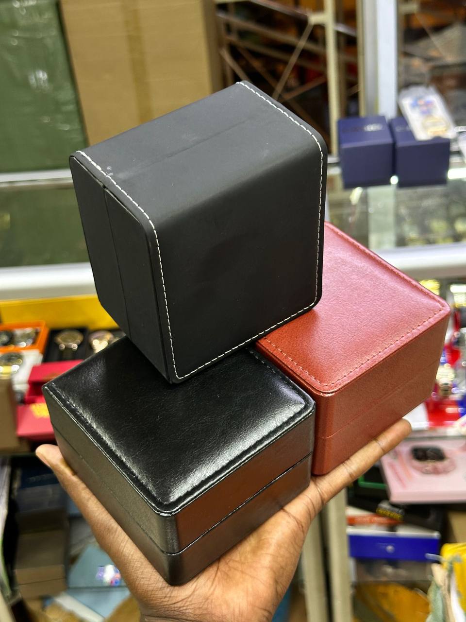LEATHER BOX AND ENQUIRIES
