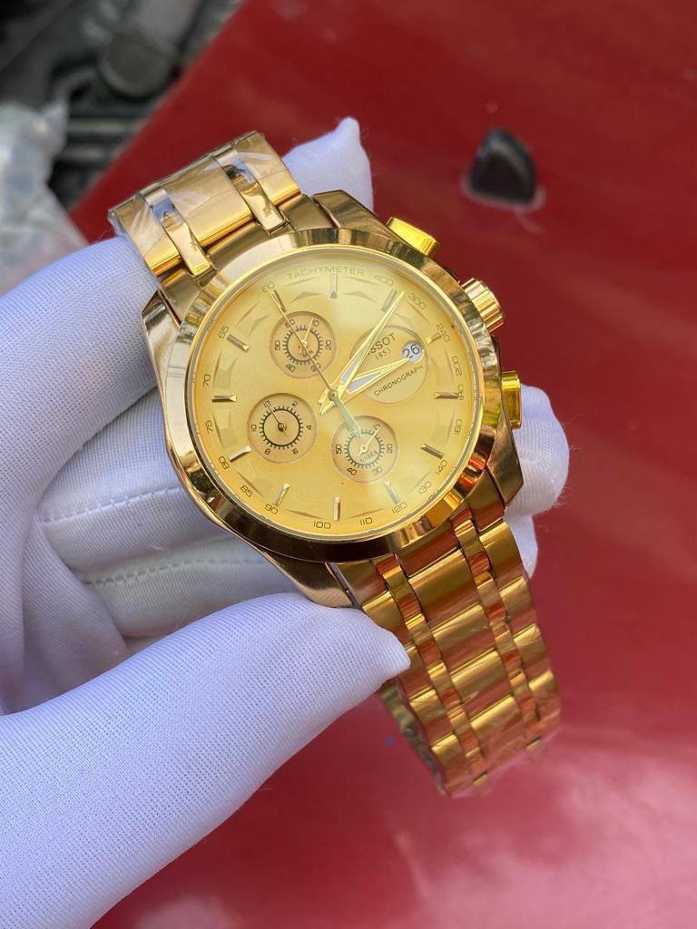 TISSOT CHRONOGRAPH DATE DISPLAY FULL CHRONOGRAPH WATER RESISTANT STAINLESS STEEL ENQUIRIES