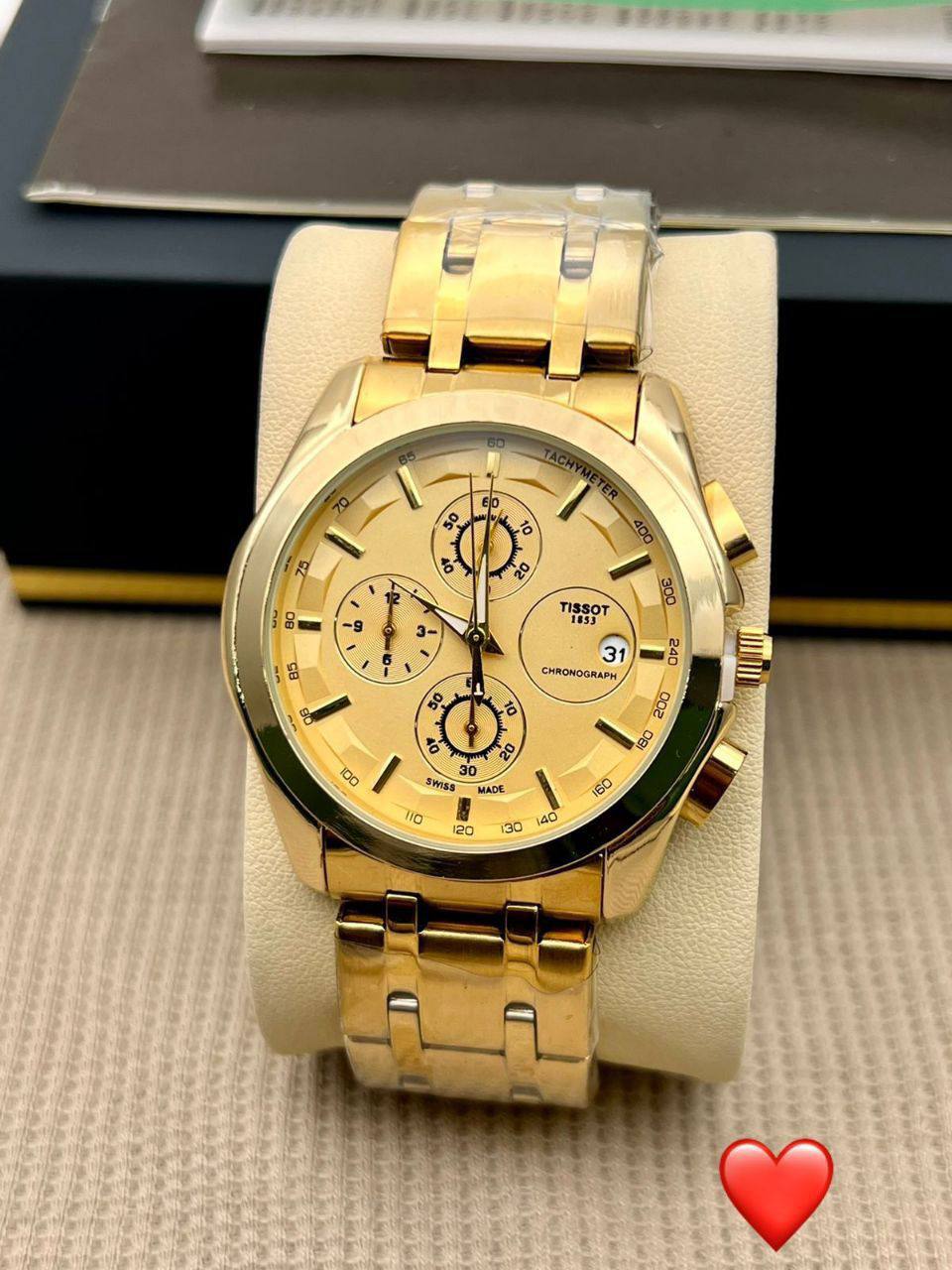 TISSOT CHRONOGRAPH DATE DISPLAY FULL CHRONOGRAPH WATER RESISTANT STAINLESS STEEL ENQUIRIES