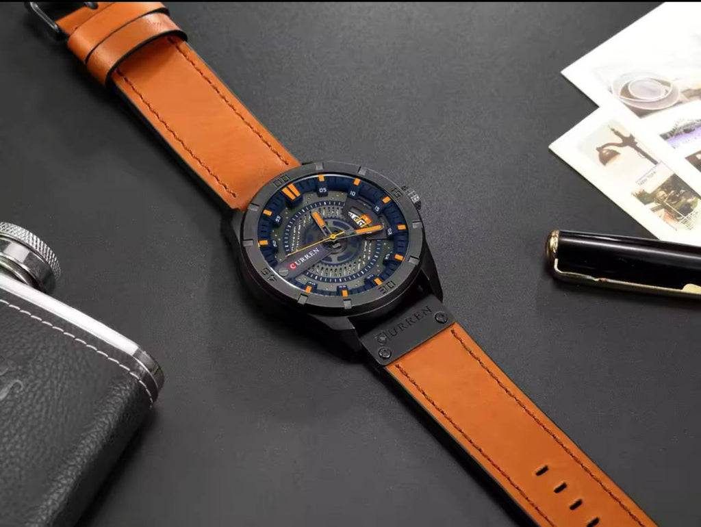 CURREN GENTS 8301 BATTERY POWERED DATE DISPLAY WATER RESISTANT CURREN BRANDED BOX ENQUIRIES