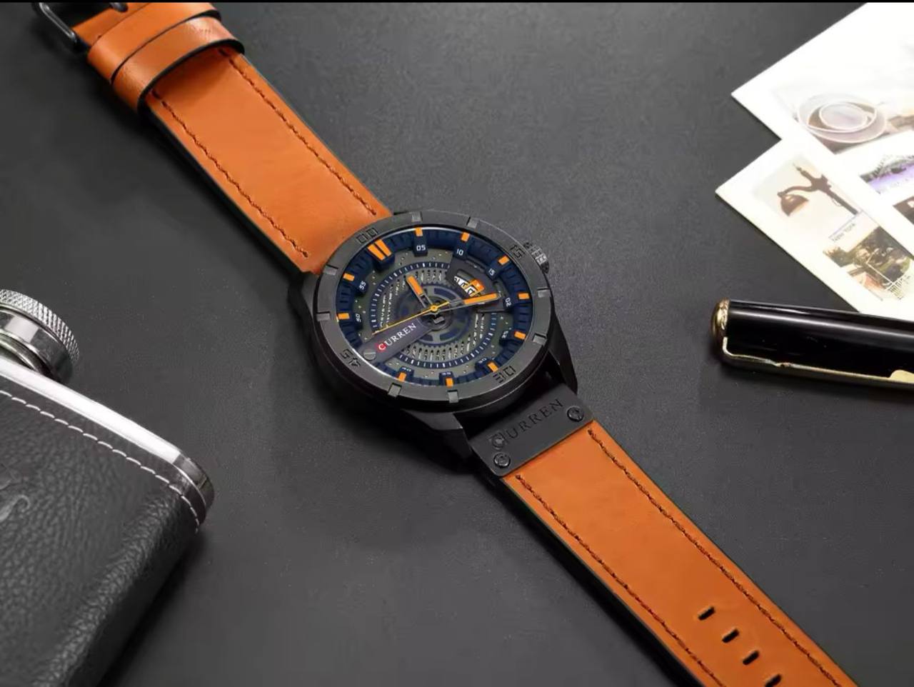 CURREN GENTS 8301 BATTERY POWERED DATE DISPLAY WATER RESISTANT CURREN BRANDED BOX ENQUIRIES