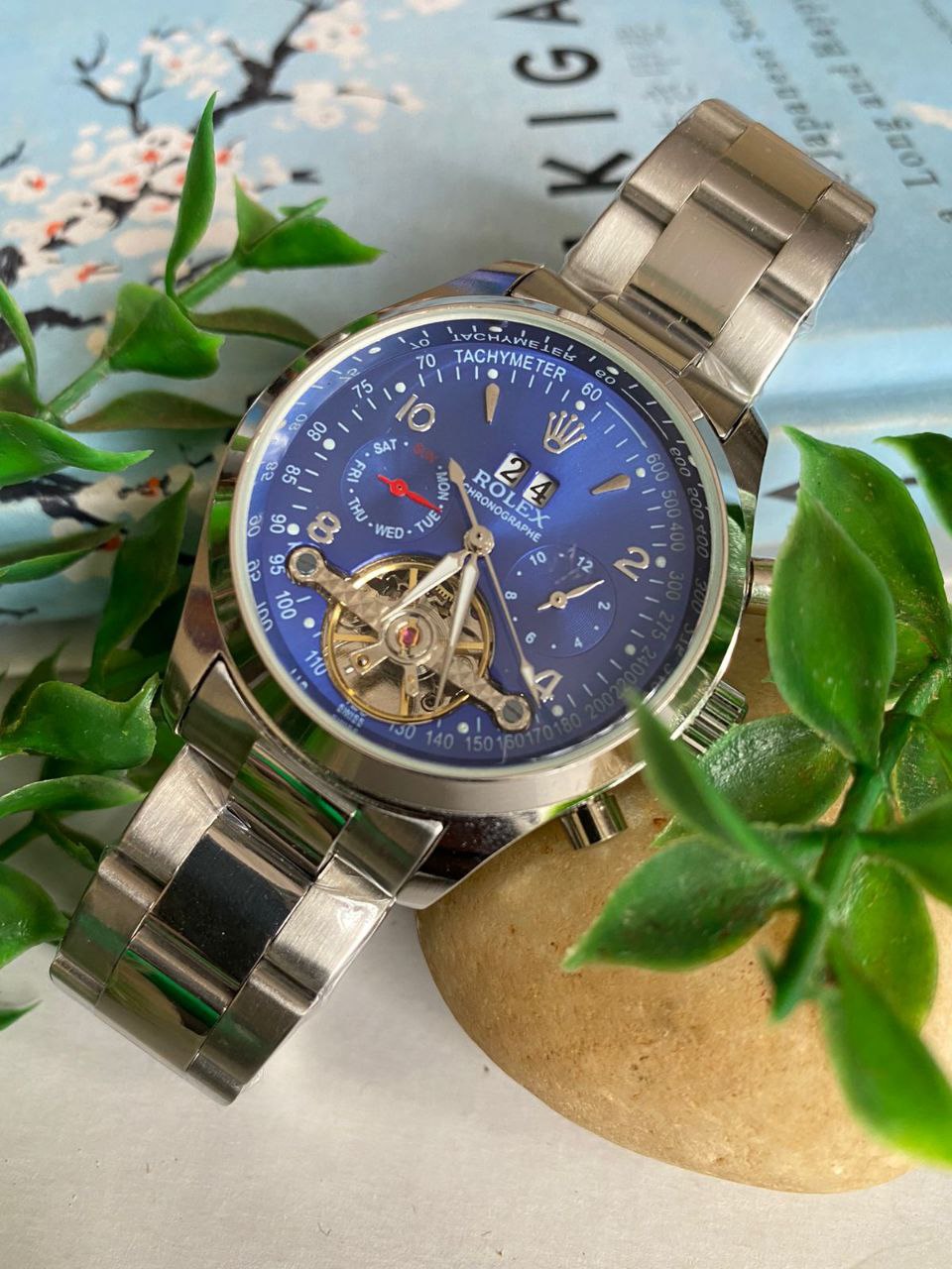 ROLEX AUTOMATIC CHRONOGRAPH WATER RESISTANT DATE DISPLAY