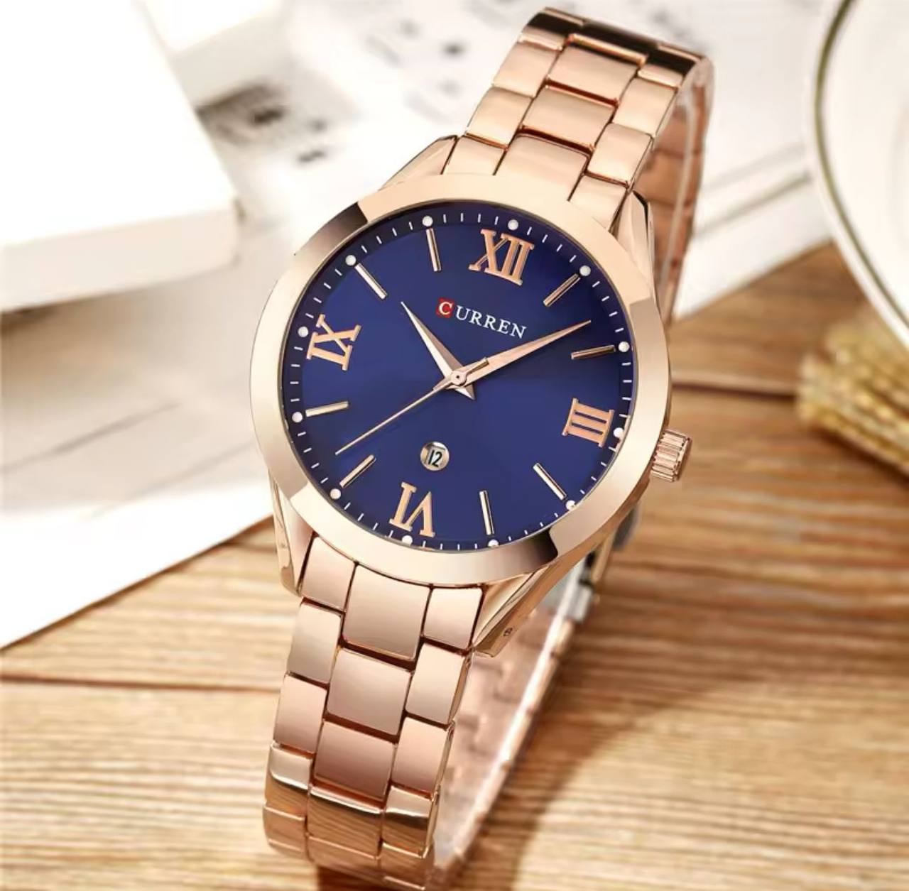 CURREN LADIES #9007 WATER RESISTANT BATTERY POWERED 4 COLOR OPTIONS CURREN BRANDED BOX ENQUIRIES