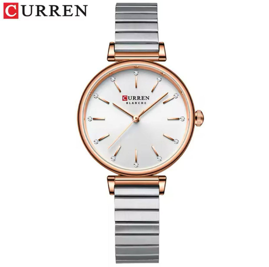 CURREN LADIES #9081 (METALLIC ) WATER RESISTANT BATTERY POWERED ENGRAVING SERVICES PER WORD,300 LOGO CURREN BRANDED BOX ENQUIRIES