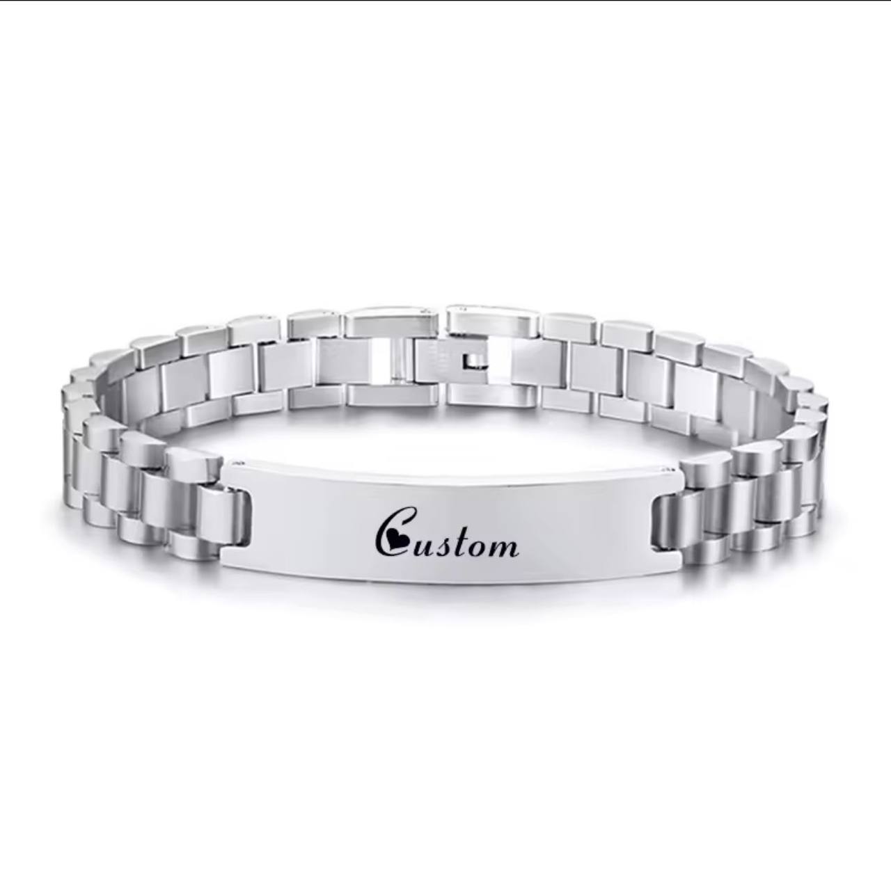 ARRIVALS ENGRAVABLE MEN BRACELETS STAINLESS STEEL NON FADE WE OFFER ENGRAVING SERVICES AND ENQUIRIES