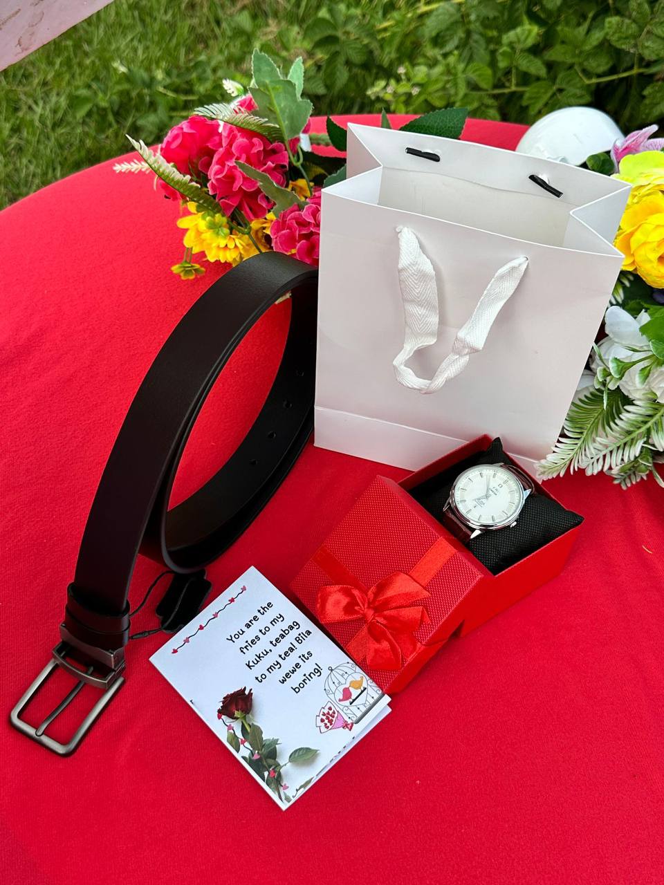 MEN VALENTINES SALE � DOUBLE SIDED BELT LEATHER MEN WATCH BOX GIFT CARD GIFT BAG ENGRAVING SERVICES AND ENQUIRIES