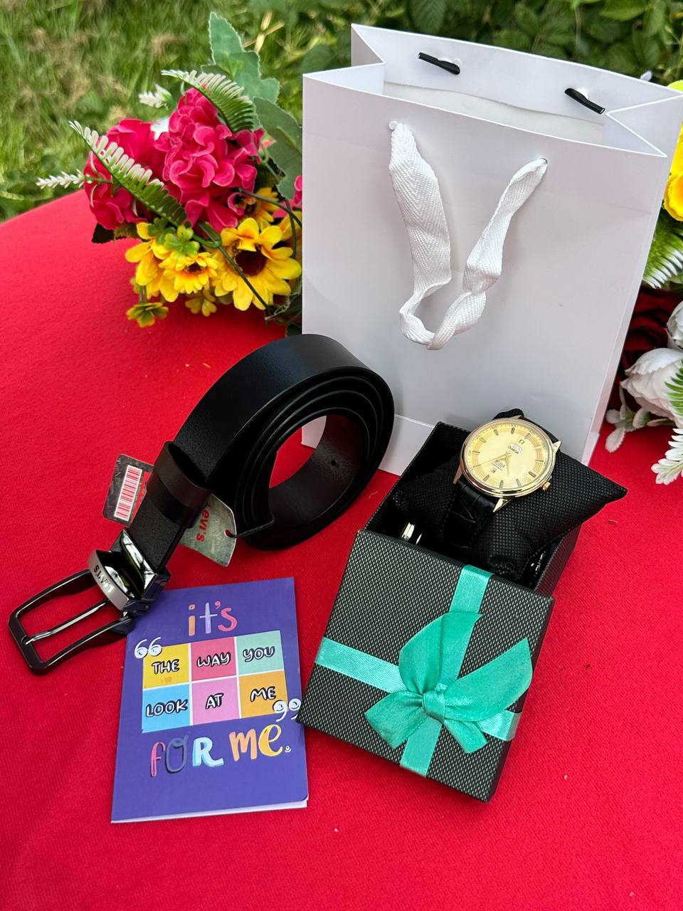 MEN VALENTINES SALE � DOUBLE SIDED BELT LEATHER MEN WATCH BOX GIFT CARD GIFT BAG ENGRAVING SERVICES AND ENQUIRIES