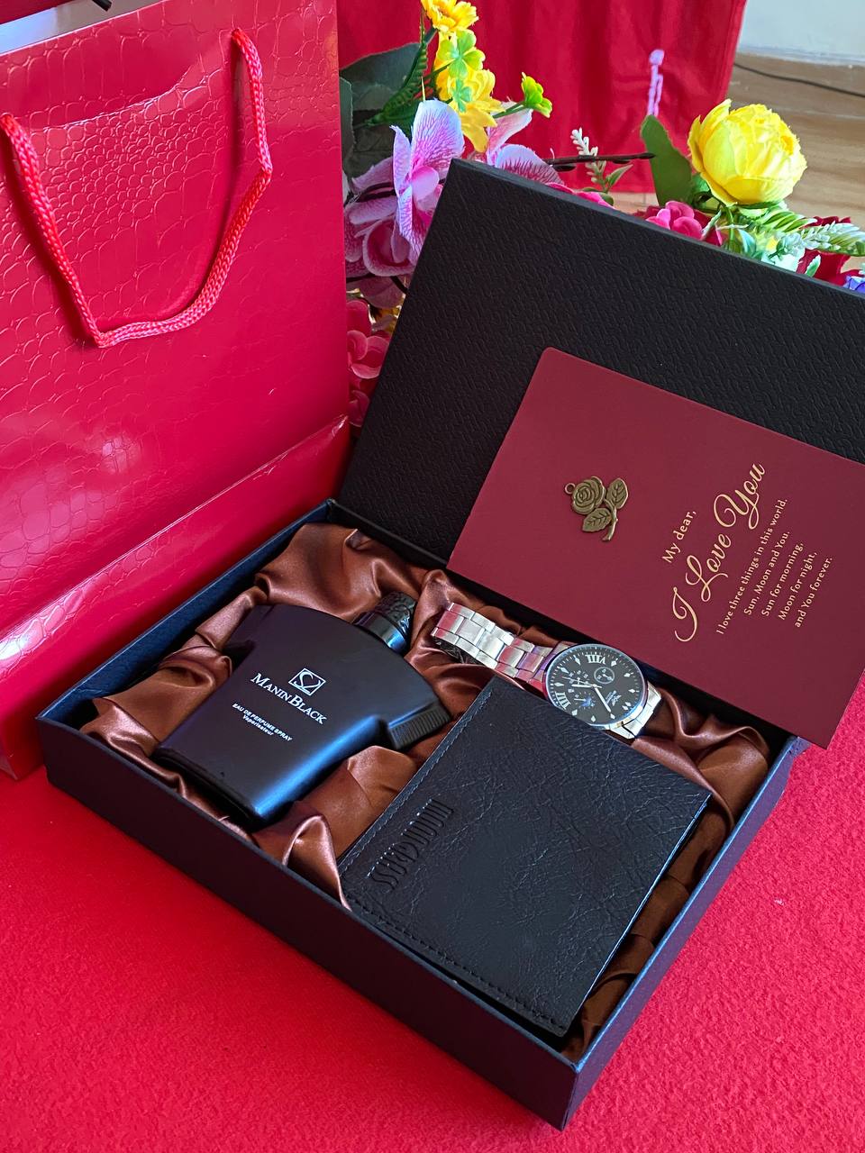 MEN VALENTINES SALE JESOU COLLECTION PERFUME WATCH WALLET CARD & BAG AND ENQUIRIES