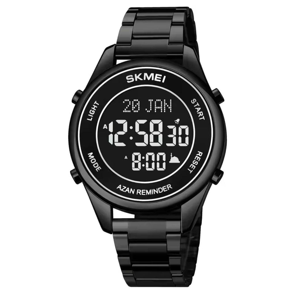 BINBOND DOUBLE TIME GENTS DIGITAL AND ANALOG TIME WATER RESISTANT STAINLESS STEEL STRONG LUMINOUS LED LIGHT SILVER GOLD BLACK ENGRAVING SERVICES ENQUIRIES