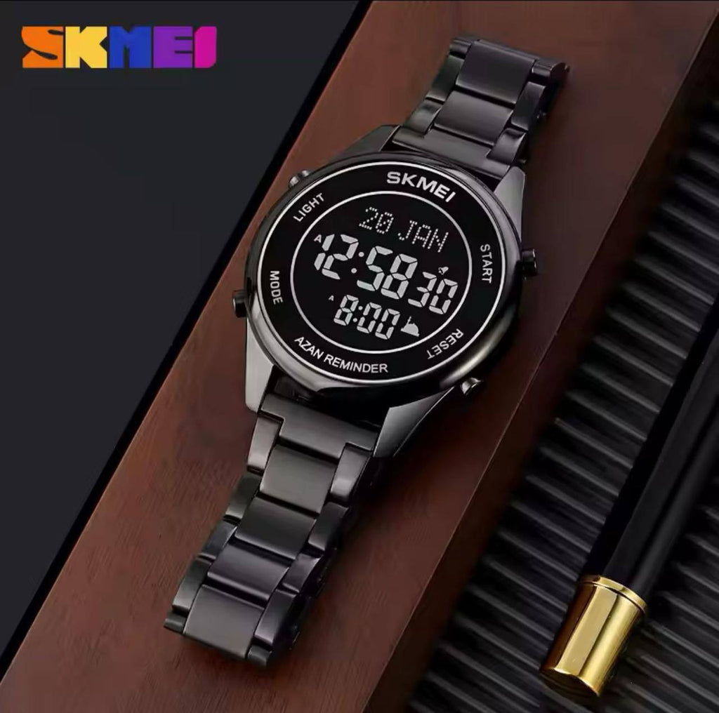 BINBOND DOUBLE TIME GENTS DIGITAL AND ANALOG TIME WATER RESISTANT STAINLESS STEEL STRONG LUMINOUS LED LIGHT SILVER GOLD BLACK ENGRAVING SERVICES ENQUIRIES