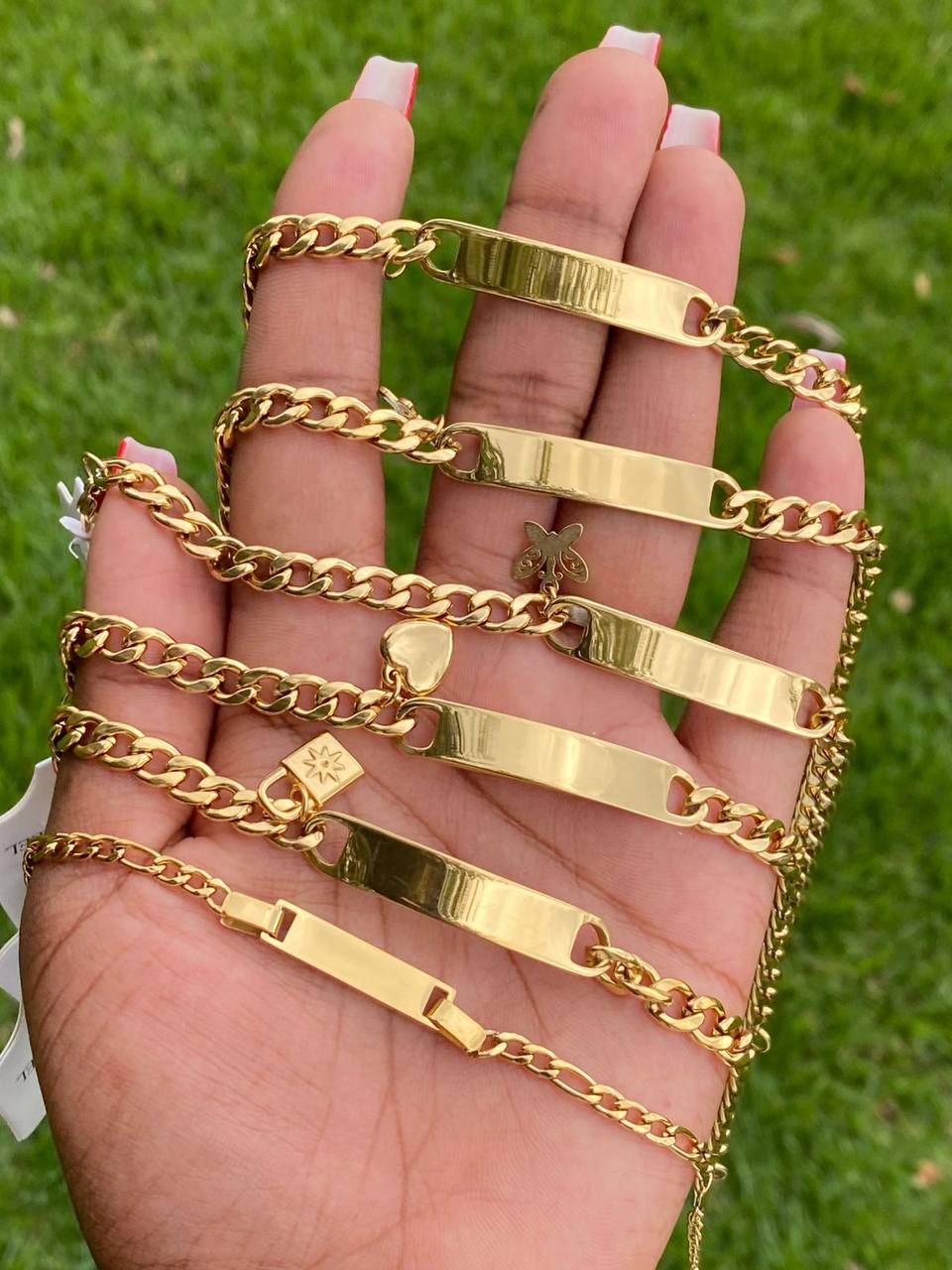 ENGRAVABLE LADIES BRACELETS STAINLESS STEEL GOLD ONLY ENQUIRIES 0791413303