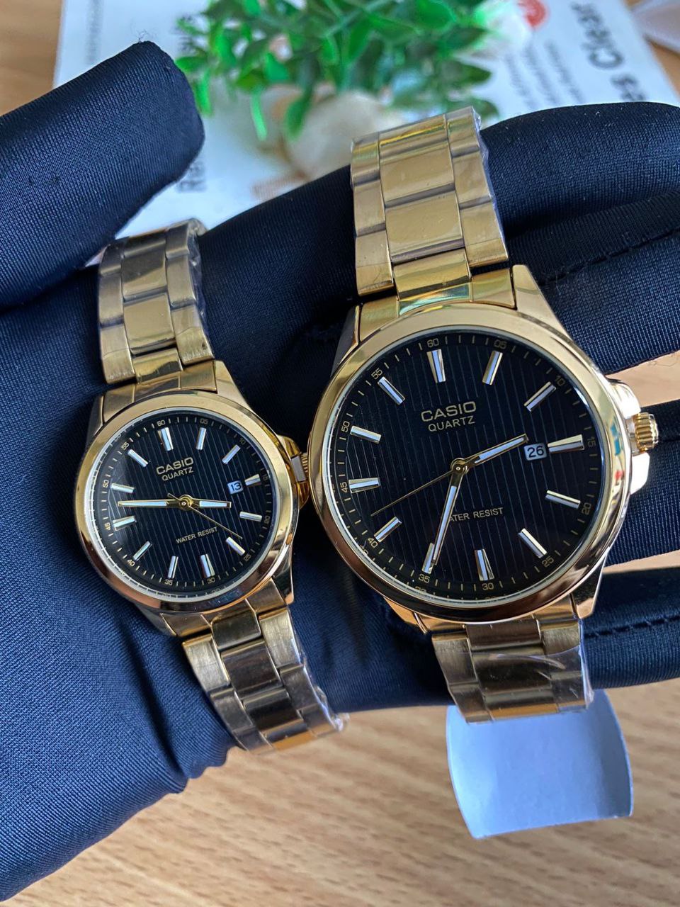 CASIO COUPLE SINGLE PIECES A PAIR WATER RESISTANT DATE DISPLAY