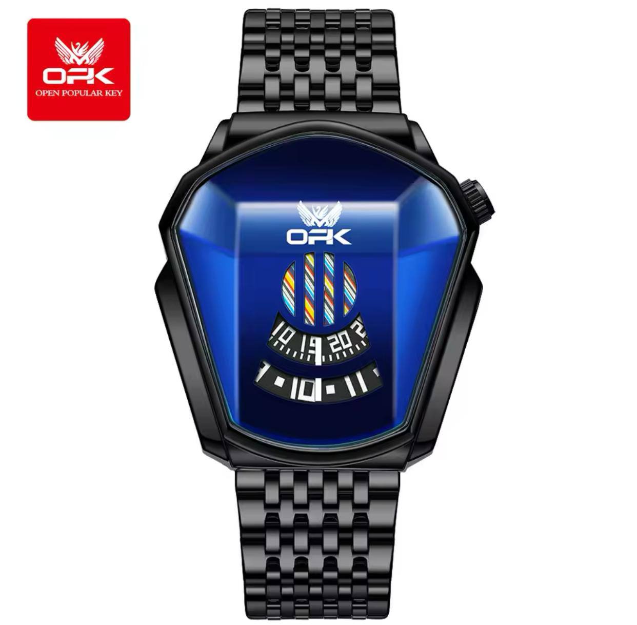 ‼ BRAND ALERT ‼ OPK GENTS WATCH #8172 STAINLESS STEEL BATTERY POWERED WATER RESISTANT 3 COLOR OPTIONS ENGRAVING SERVICES ENQUIRIES ACCRA TRADE CENTRE 2ND FLOOR SF 21