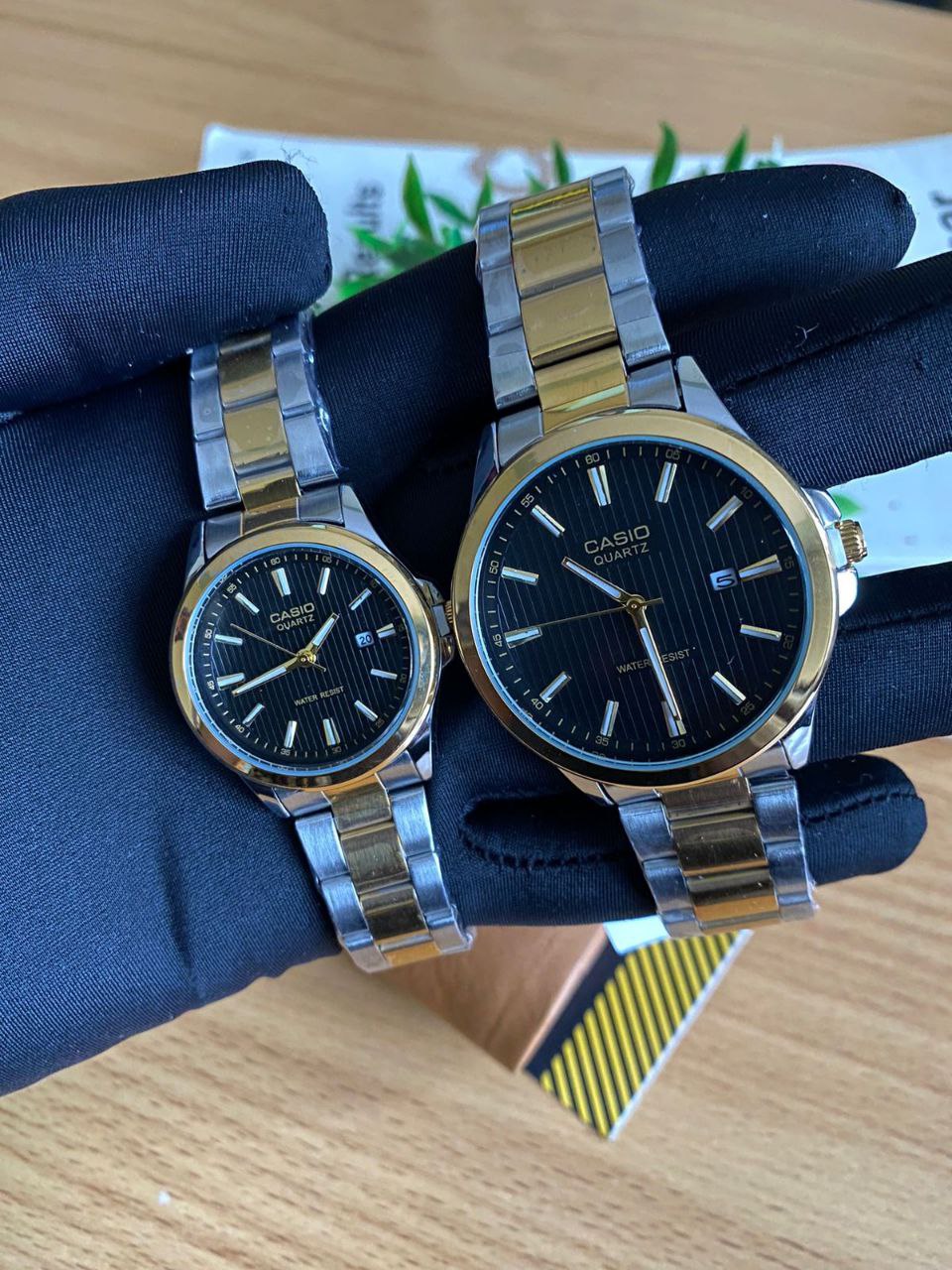 CASIO COUPLE SINGLE PIECES A PAIR WATER RESISTANT DATE DISPLAY