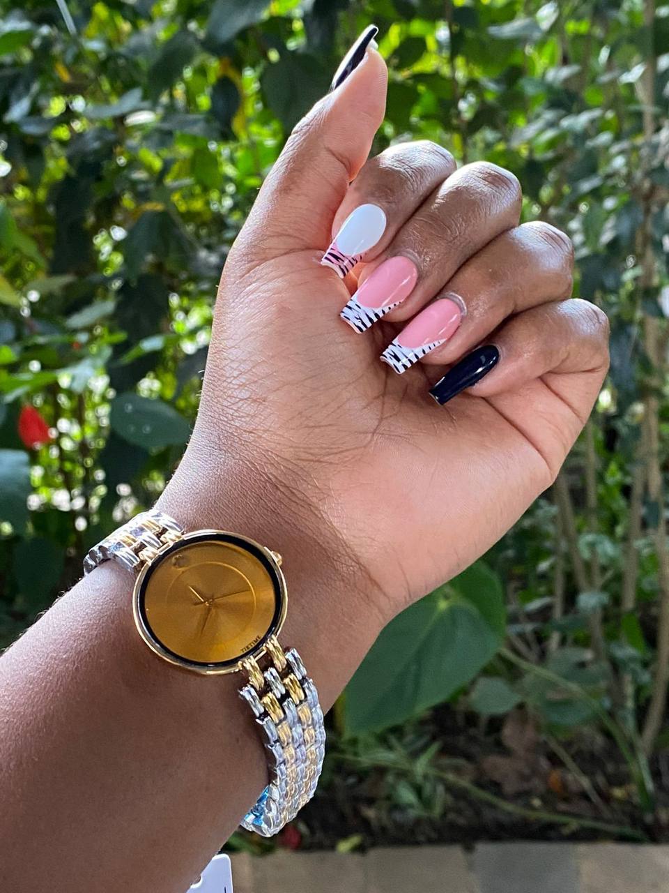 TIKTIME LADIES WATCH NON FADE BATTERY POWERED BUTTERFLY CLASP LOCK HIGH QUALITY FINISHING & ENQUIRIES