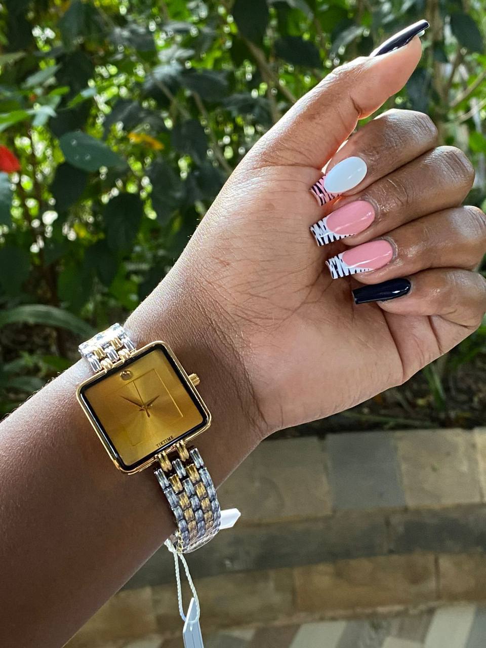 TIKTIME LADIES WATCH NON FADE BATTERY POWERED BUTTERFLY CLASP LOCK HIGH QUALITY FINISHING & ENQUIRIES