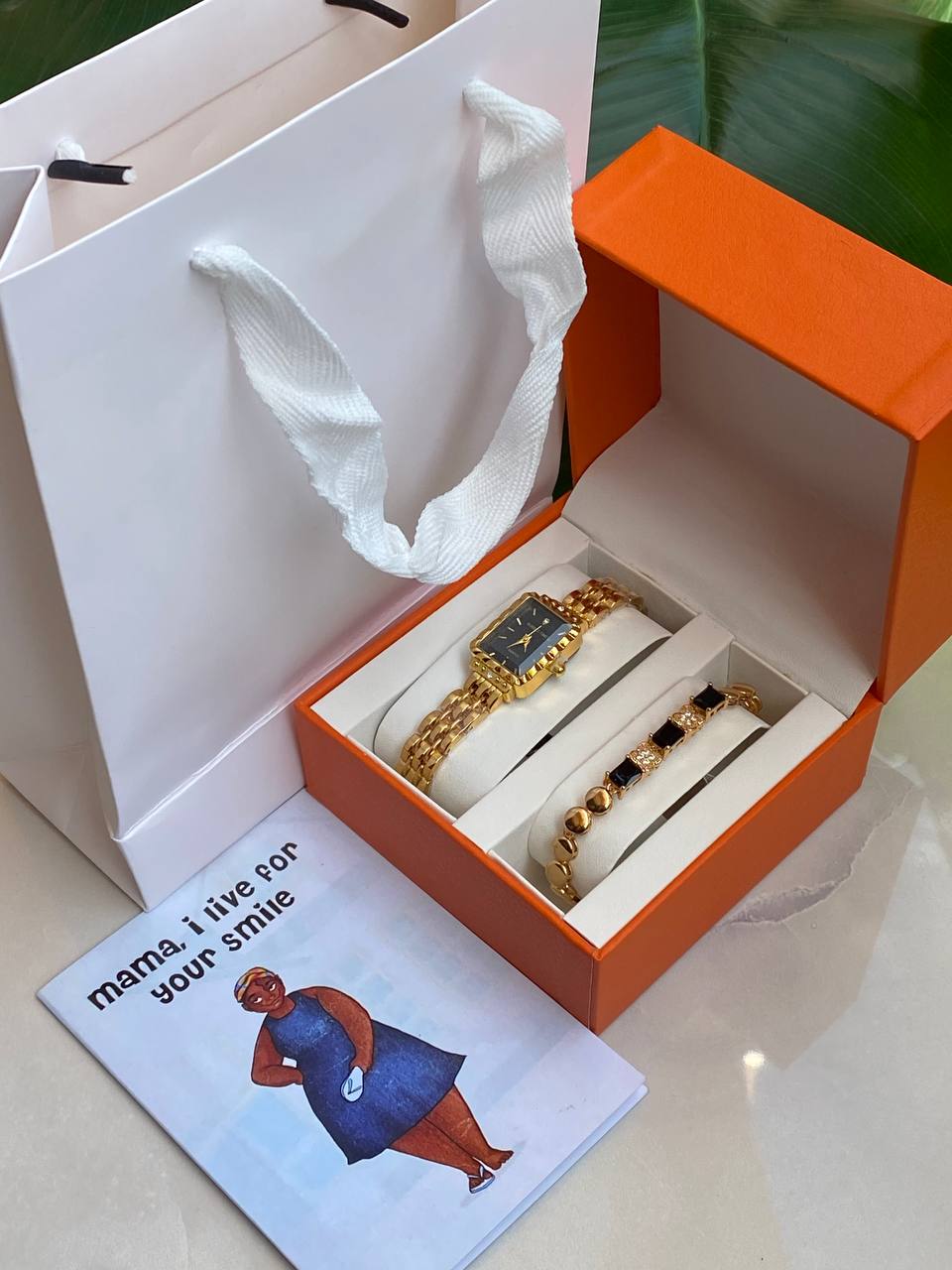 MOTHERS DAY GIFT PACK WATCH BRACELET GIFT CARD TWIN BOX GIFT BAG WE OFFER ENGRAVING SERVICES (A MESSAGE MUM ON ITEMS)