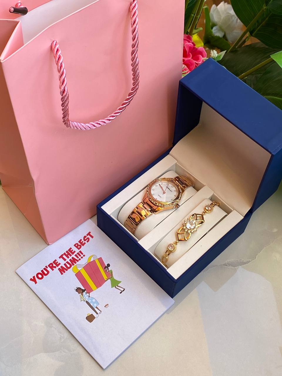 MOTHERS DAY GIFT PACK‍🦳 WATCH BRACELET CARD,BOX AND BAG ENGRAVING SERVICES FROM AND ENQUIRIES