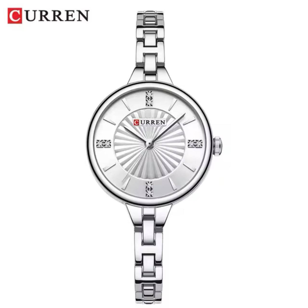 CURREN LADIES #9097 (METALLIC ) GOLD GREEN GOLD WHITEGOLD SILVER SILVER BLUE WATER RESISTANT BATTERY POWERED CURREN BRANDED BOX ENGRAVING SERVICES ENQUIRIES