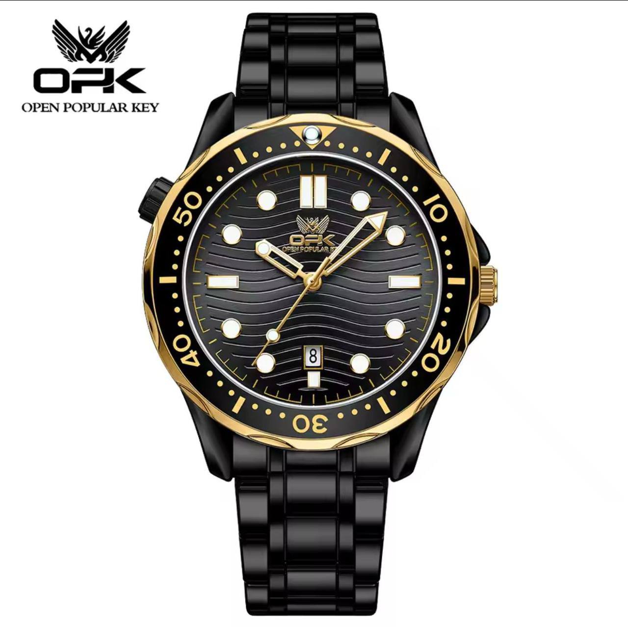 ‼ ‼ OPK GENTS WATCH #8152 DATE DISPLAY STAINLESS STEEL BATTERY POWERED WATER RESISTANT 3 COLOR OPTIONS ENGRAVING SERVICES ENQUIRIES ACCRA TRADE CENTRE 2ND FLOOR SF 21