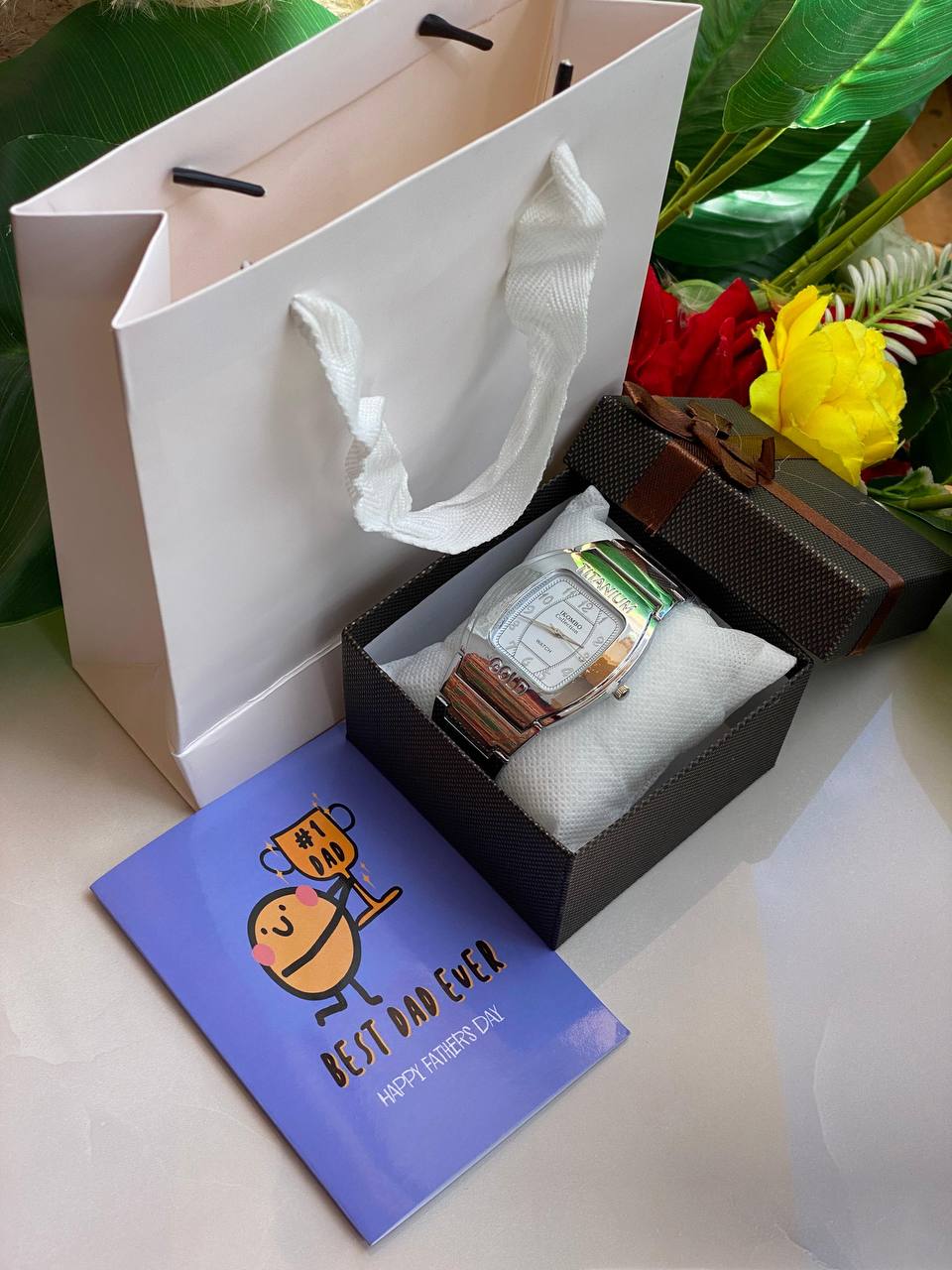 FATHERS DAY GIFT WATCH BOX CARD & BAG AND ENQUIRIES