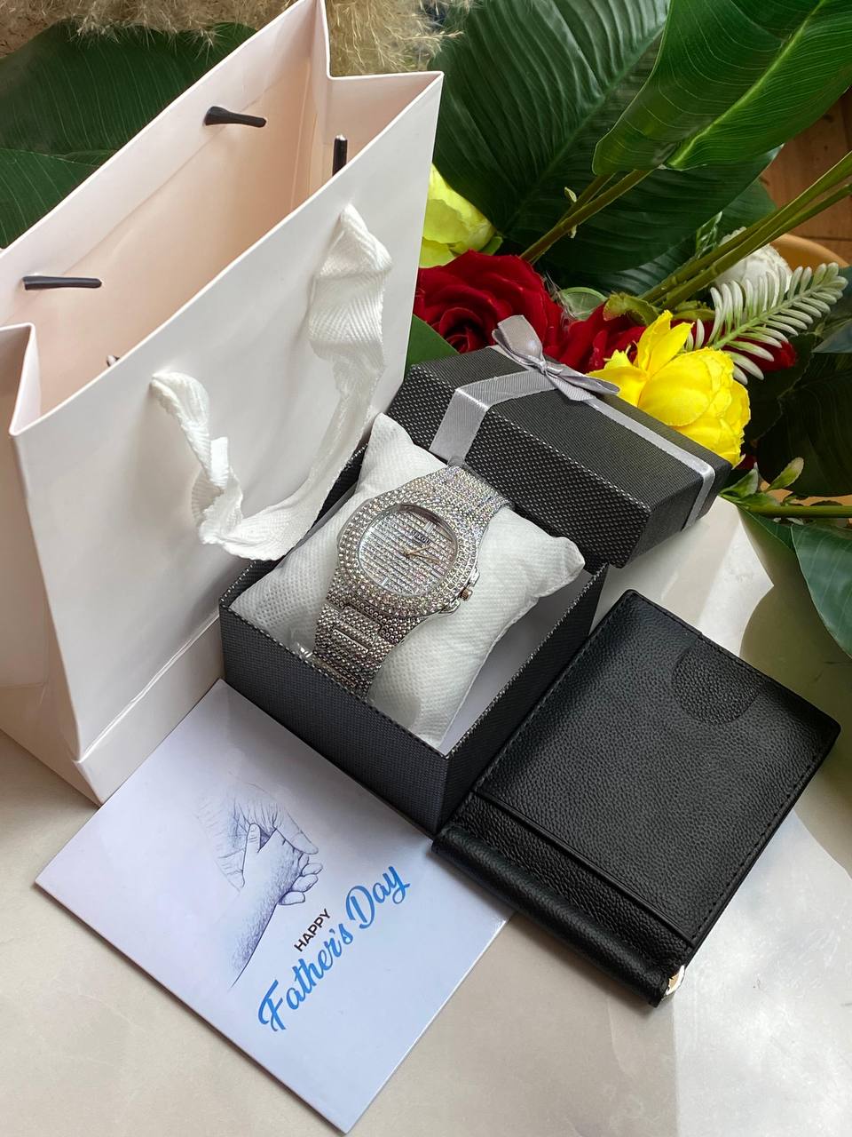FATHERS DAY GIFT WATCH BOX CARD & BAG AND ENQUIRIES