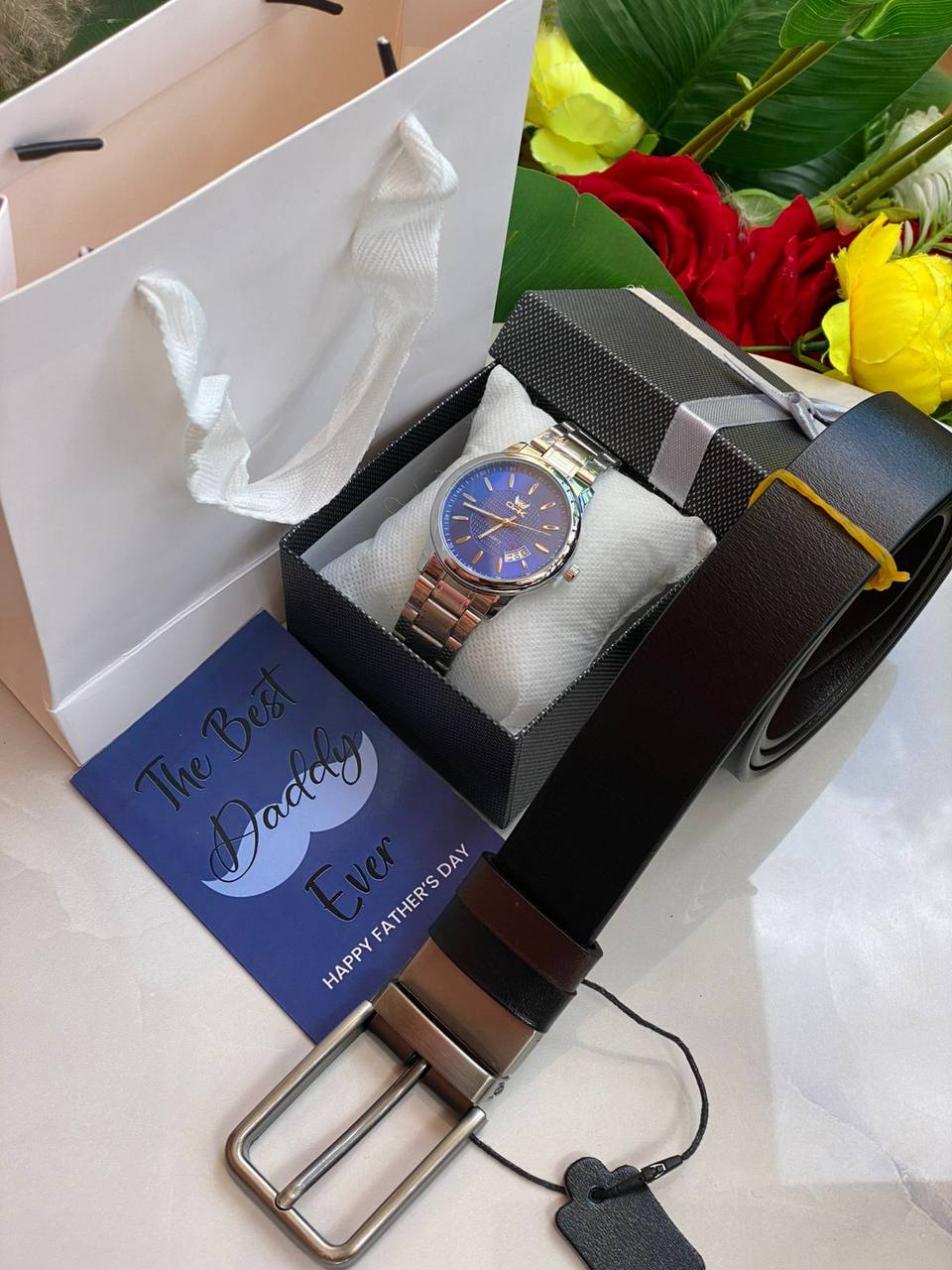 FATHERS DAY GIFT ROLEX SET CASIO WATCH X BOX MONEY CLIP WALLET CARD & BAG WE ENGRAVE GIFTS AND ENQUIRIES