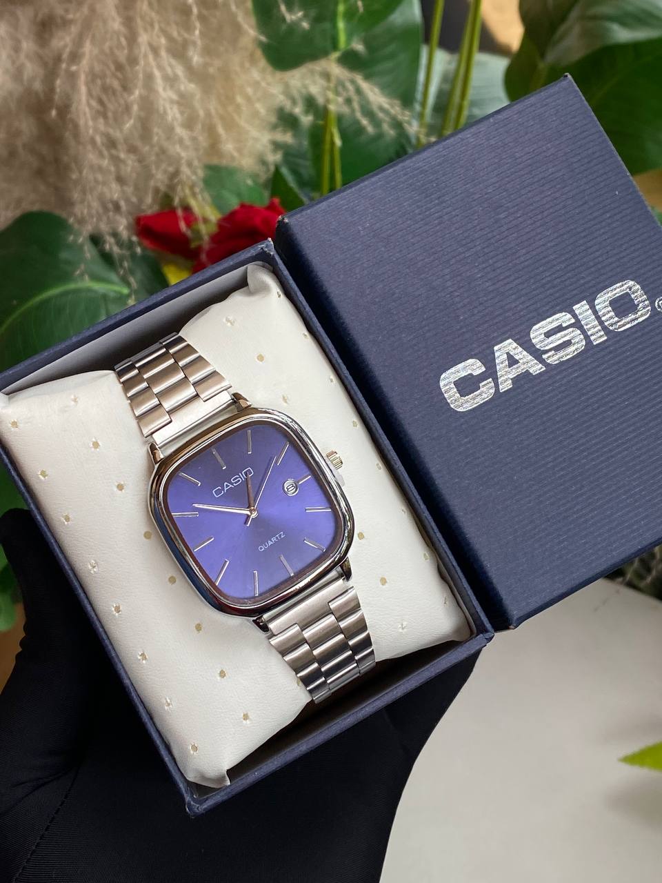 CASIO UNISEX WATCH DATE DISPLAY STAINLESS STEEL WATER RESISTANT BATTERY POWERED CASIO BRANDED BOX ENQUIRIES