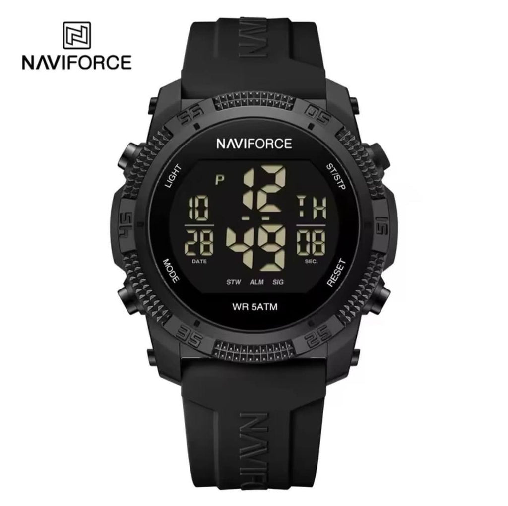 NAVIFORCE NF7104 4 COLOURS UNISEX LCD DIGITAL WATER RESISTANT:3ATM SILICON STRAP ACRYLIC FASHION SPORT WATCH ENGRAVING FROM & ENQUIRIES