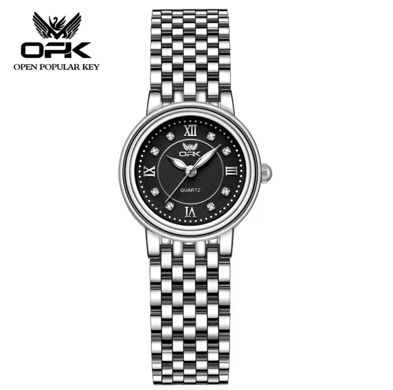 OPK LADIES #6005 STAINLESS STEEL BATTERY POWERED WATER RESISTANT ENGRAVING SERVICES ENQUIRIES