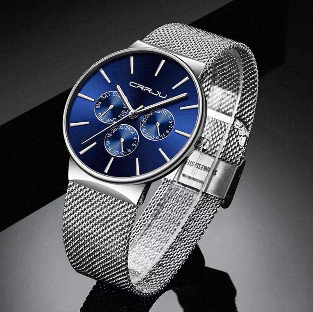 CURREN GENTS #8225 WATER RESISTANT BATTERY POWERED DATE DISPLAY 3 COLOR OPTIONS CURREN BRANDED BOX