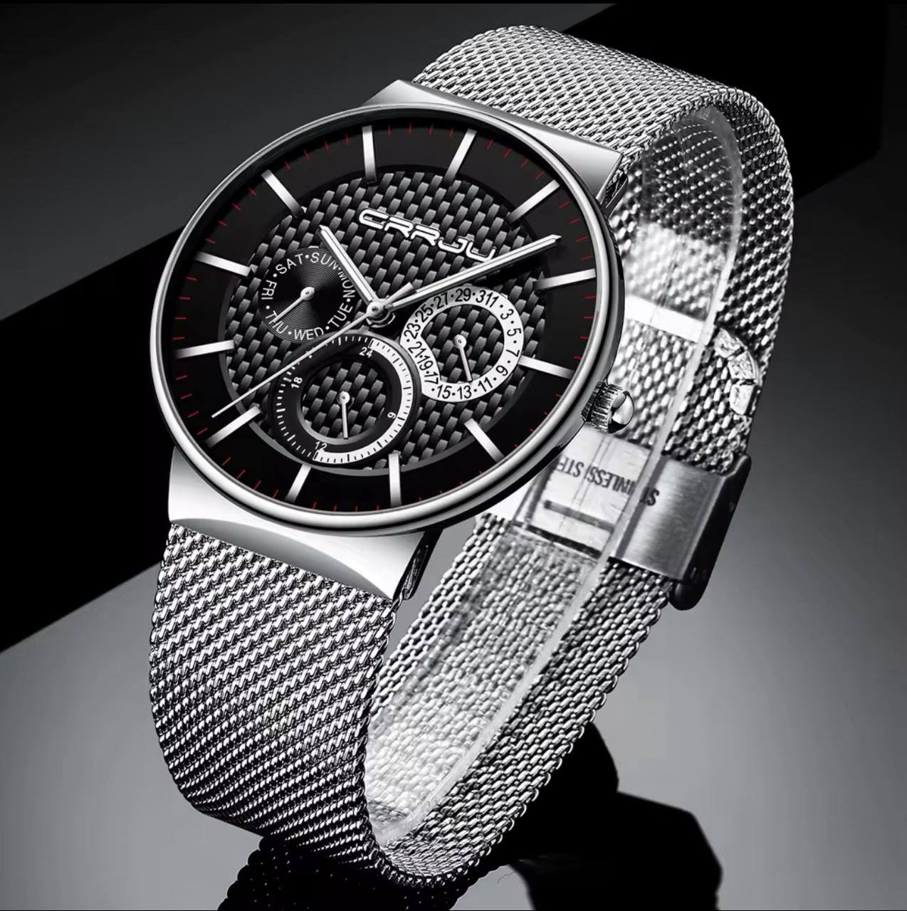 CURREN GENTS #8225 WATER RESISTANT BATTERY POWERED DATE DISPLAY 3 COLOR OPTIONS CURREN BRANDED BOX