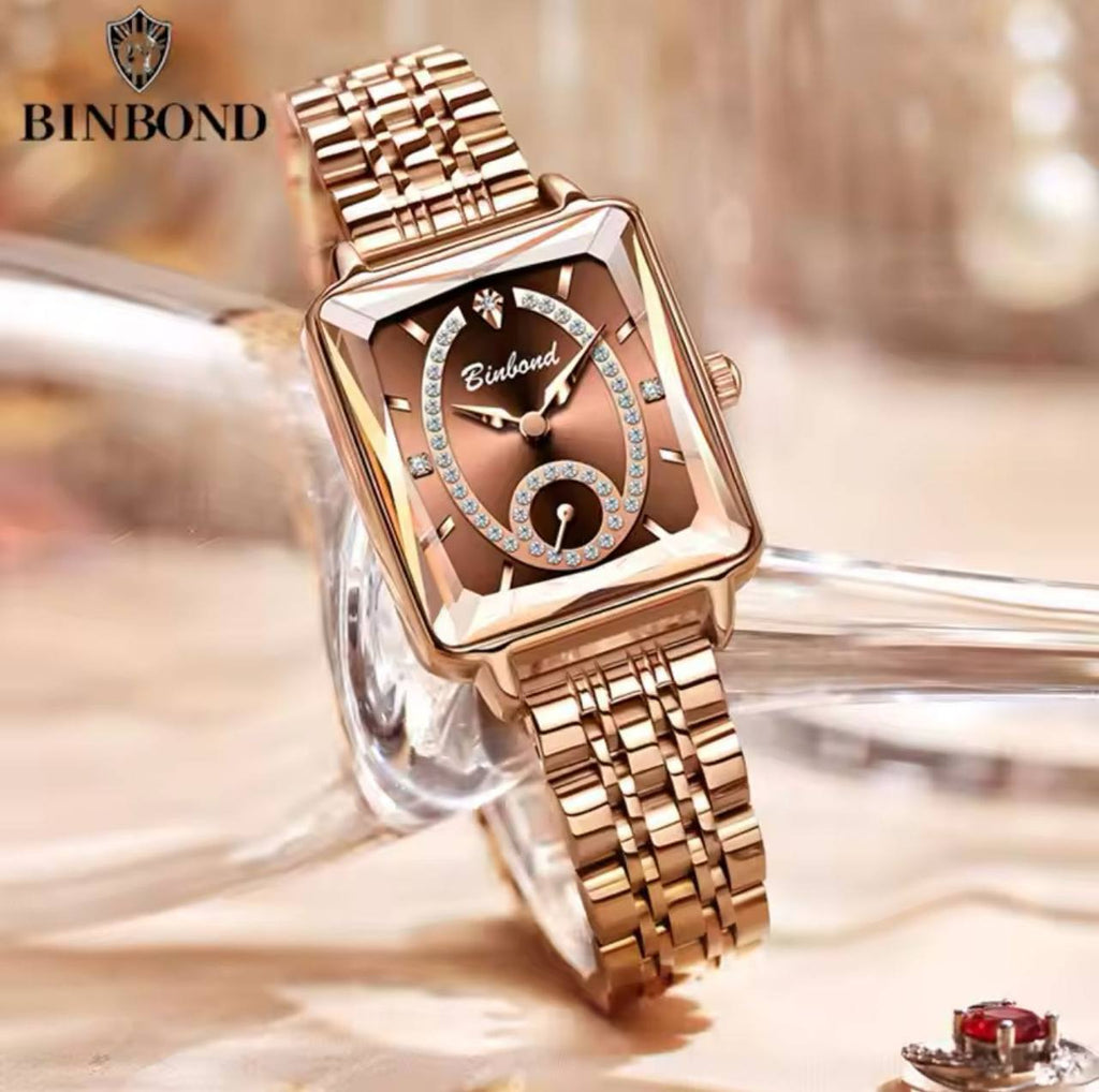 BINBOND LADIES WATER RESISTANT BATTERY POWERED NON FADE STEEL POLISH ENGRAVING SERVICES AND ENQUIRIES