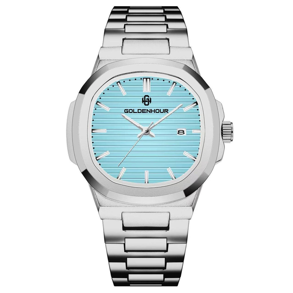 MEGIR CHRONOGRAPH GENTS WATCH BLACK BROWN CHRONOGRAPH MOVEMENT DATE DISPLAY LEATHER STRAP BATTERY POWERED WATER RESISTANT ENGRAVING SERVICES /ENQUIRIES