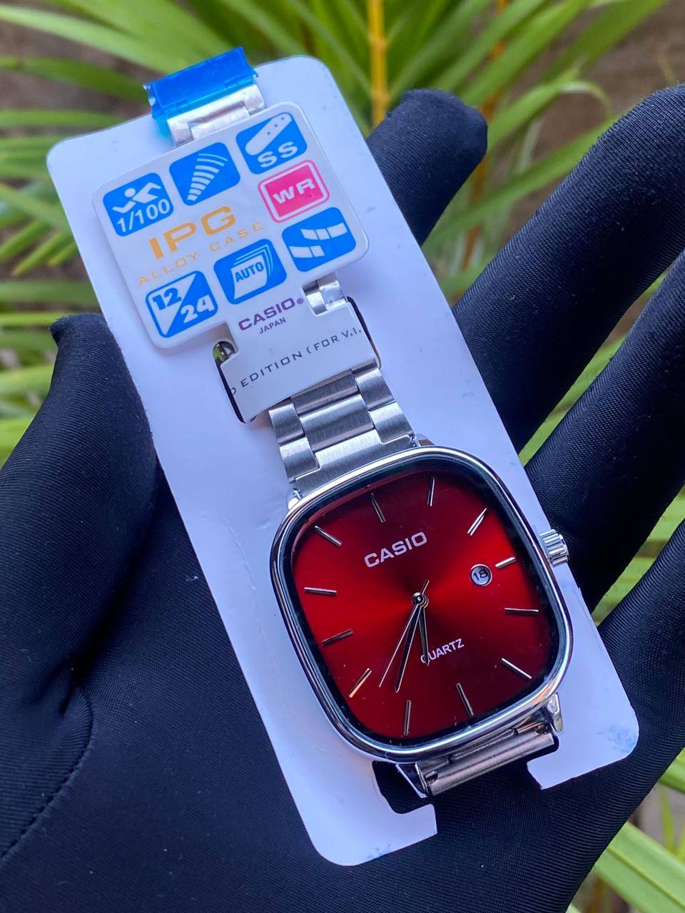 CASIO UNISEX WATCH DATE DISPLAY STAINLESS STEEL WATER RESISTANT BATTERY POWERED CASIO BRANDED BOX ENQUIRIES