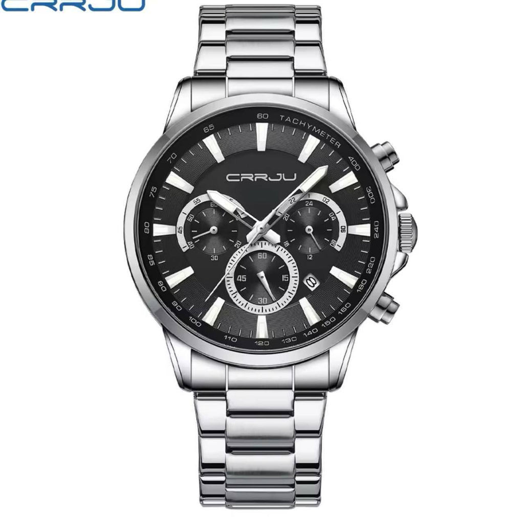 SKMEI CHRONOGRAPH GENTS WATCH #2434 CHRONOGRAPH MOVEMENT BATTERY POWERED STAINLESS STEEL DATE DISPLAY ENGRAVING SERVICES SKMEI BRANDED TIN ENQUIRIES