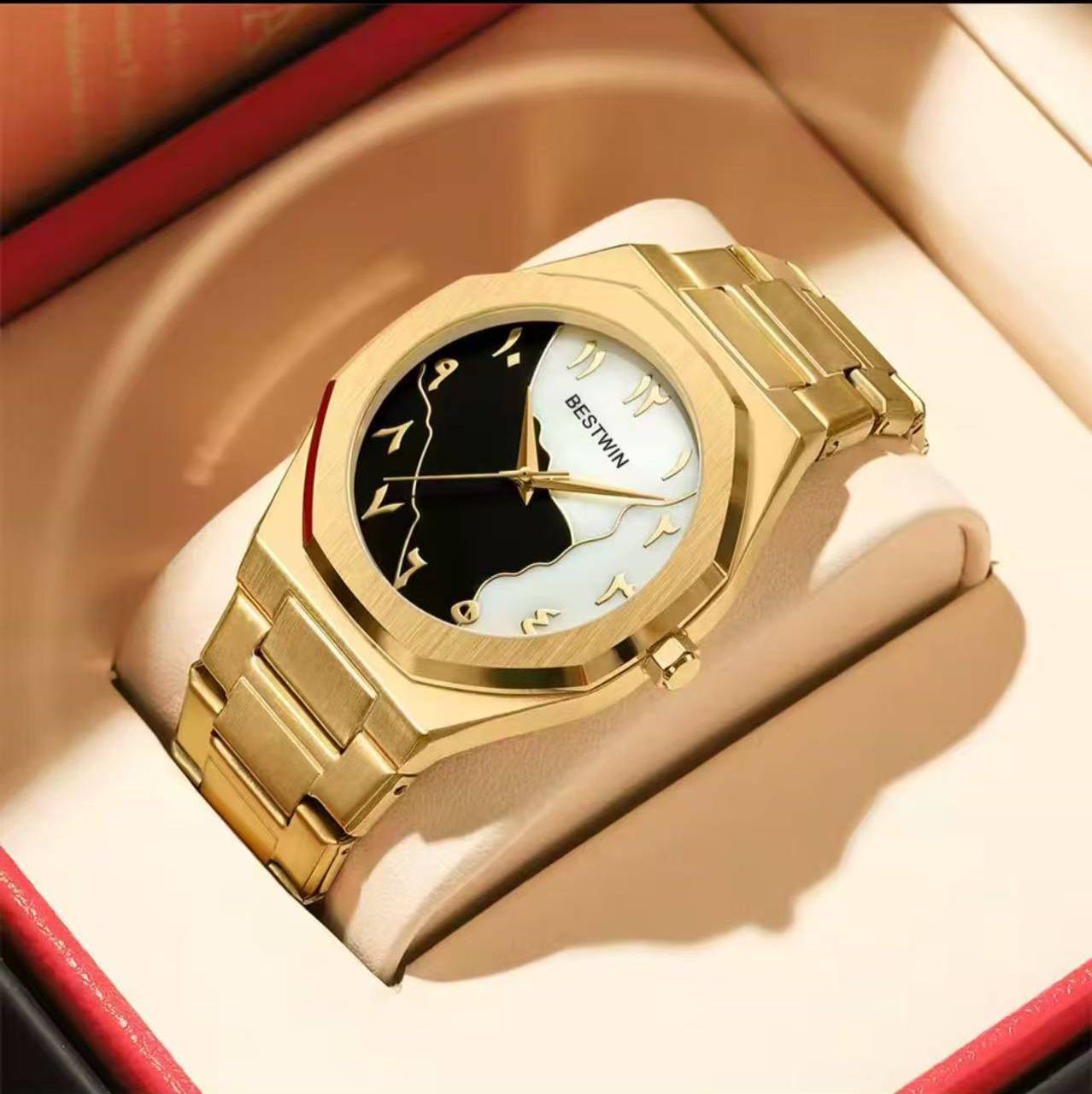 ARABIC BESTWIN WATCH STAINLESS STEEL BATTERY POWERED WATER RESISTANT ENGRAVING SERVICES ENQUIRIES