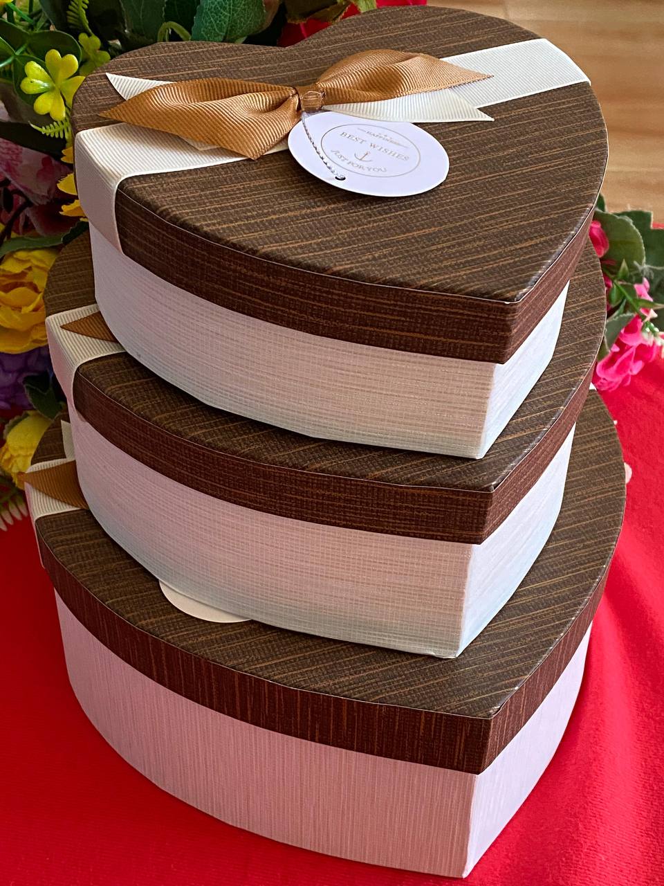 3 1 HEART BOXES GIFT PACKAGING ( 3 BOXES) CUSTOMIZE GIFTS ADORABLE DESIGN CREATIVE PACKAGING PERSONALIZED TOUCH AND ENQUIRIES