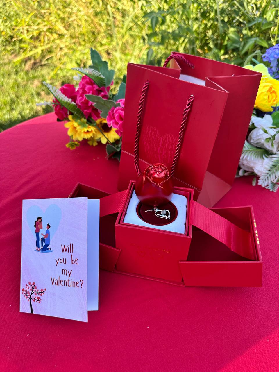 I LOVE YOU NECKLACE 100 LANGUAGES SILVER ROSE GOLD NECKLACE COMES A BOX AND GIFT BAG