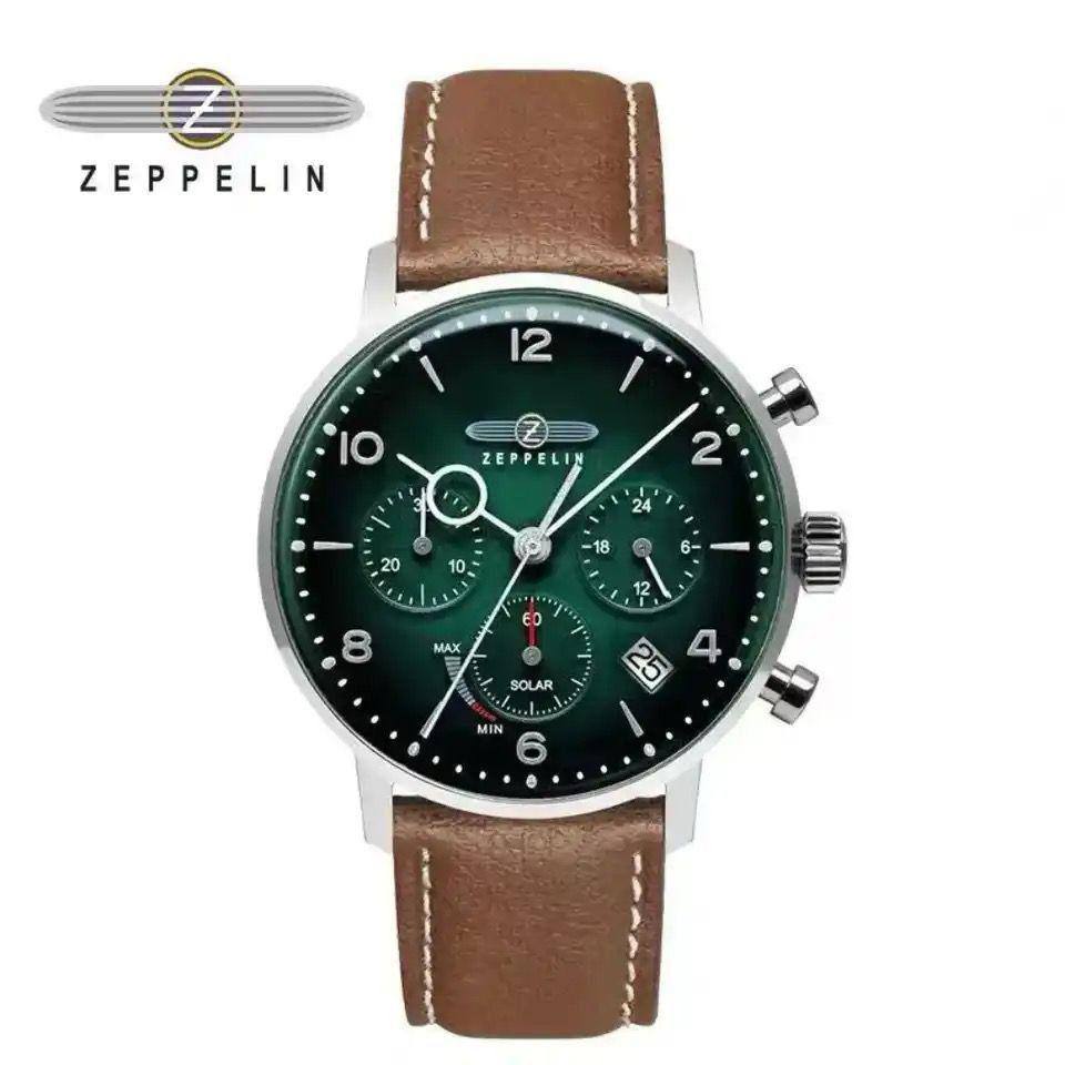 ZEPPELIN CHRONOGRAPH GENTS WATCH DATE DISPLAY WATER RESISTANT BATTERY POWERED CHRONOGRAPH MOVEMENT ENGRAVING SERVICES ENQUIRIES