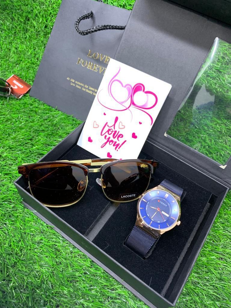 SUNGLASSES, BOX ,BAG PLUS CARD WATCH DEPENDS WITH YOUR CHOICE