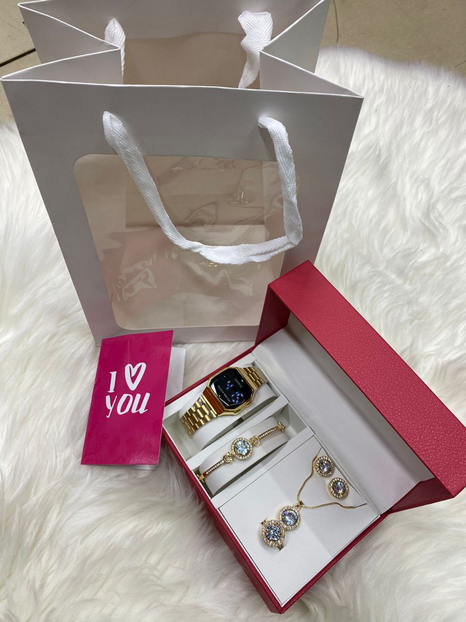 CASIO LED 5 1 SETS GOLD ROSE GOLD SILVER BLACK