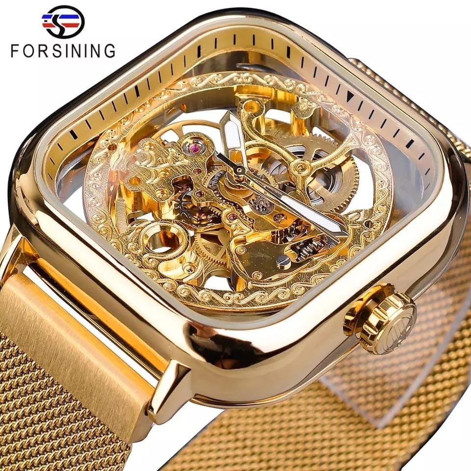 FORSINING MESH STRAP AUTOMATIC WATCH