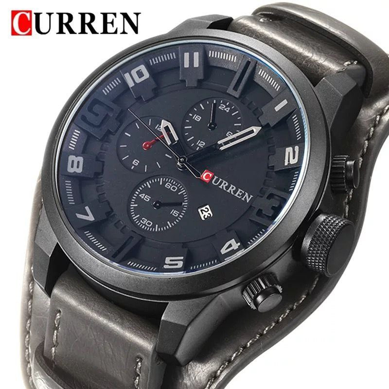 CURREN 8225 BLACK BROWN GREY
