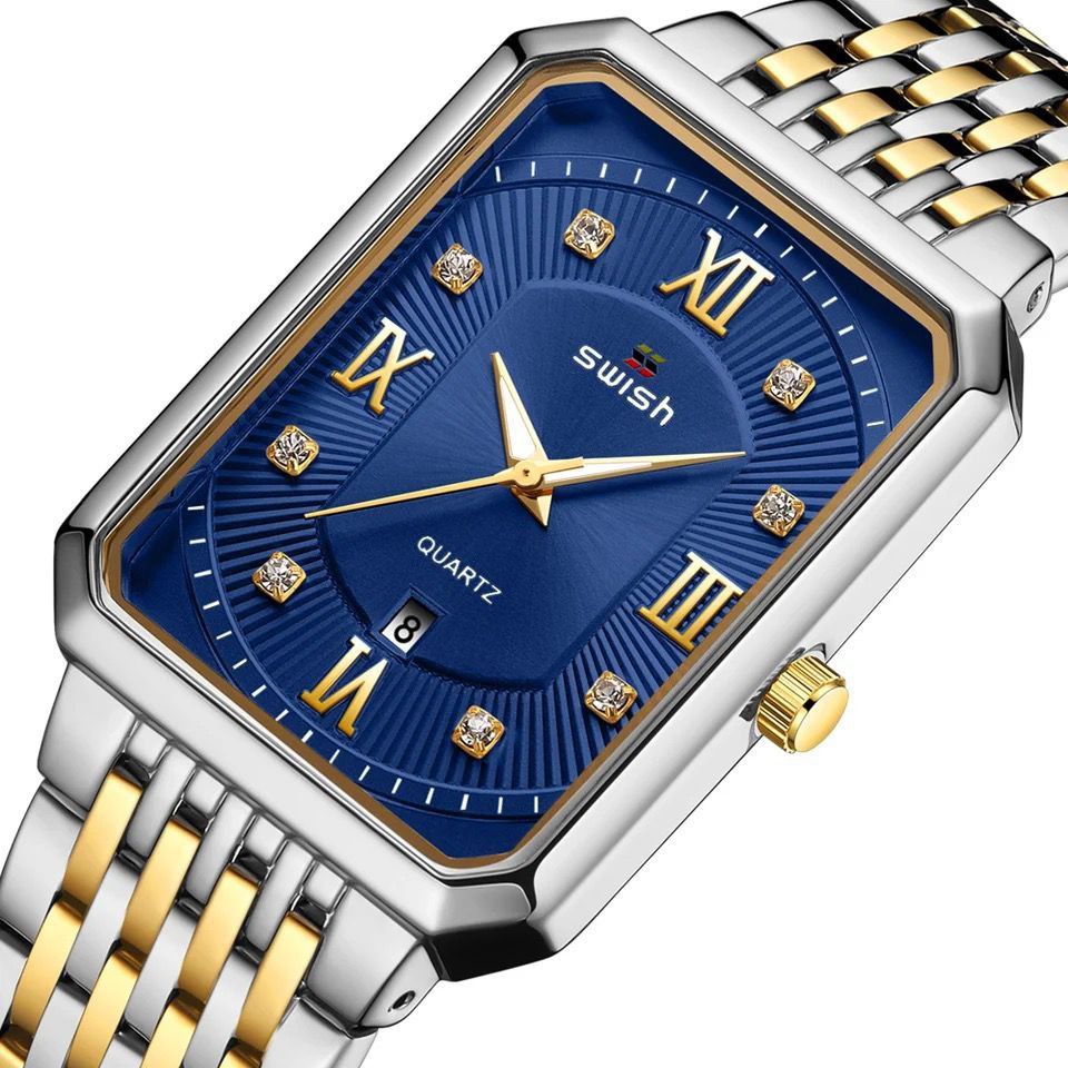 SWISH WATCH DATE DISPLAY TWO TONE