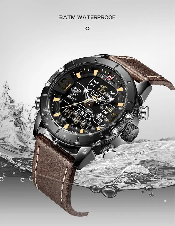 NAVIFORCE NF9153 BLACK BROWN